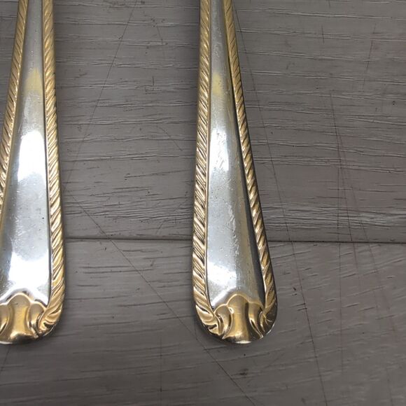 Lot of 17 Pieces SOLIGEN GERMANY 18/10 Stainless & GOLD Accent Flatware - Picture 5 of 13